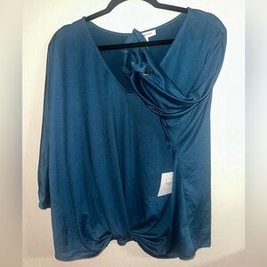 Teal blouse ( color varies in picture )
